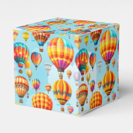 Farbenfroher Heißluftballon in der Sky-Geschenkbox Geschenkschachtel
