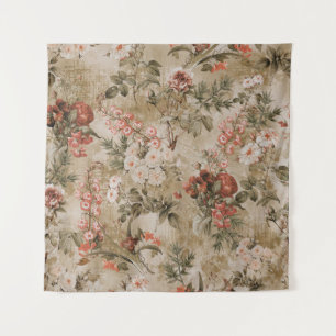 farbenfroher Hintergrund der Blume. Aquarell Illus Wandteppich