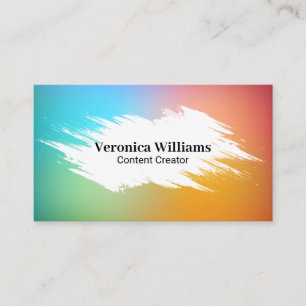 Farbenfroher Hintergrund Visitenkarte