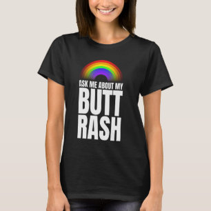 Farbenfroher Hintern Rash Joke Funny Vacchini T-Shirt