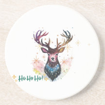 Farbenfroher Hirsch - Ho Ho Ho