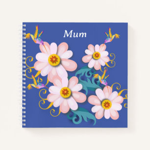 Farbenfroher Humming Bird Notizbuch