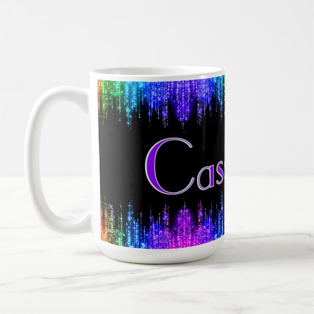 Farbenfroher Individuelle Name, der ein Geschenk f Kaffeetasse (Links)