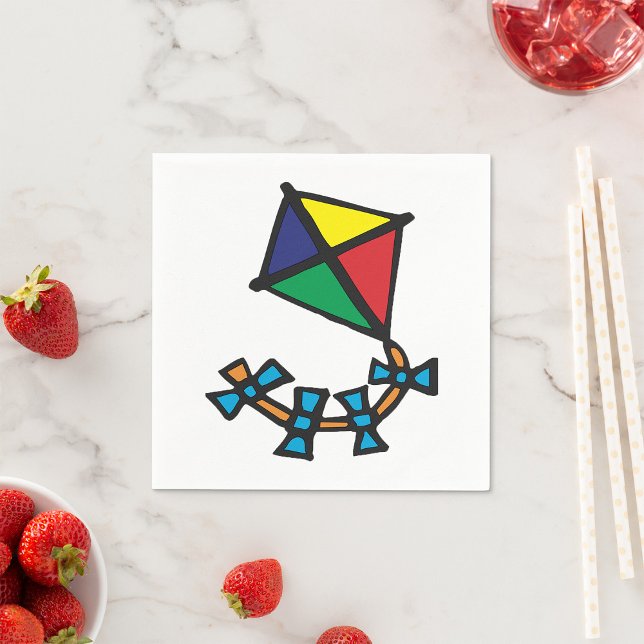 farbenfroher Kite Serviette (Von Creator hochgeladen)