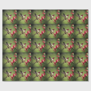 Farbenfroher Kolibri Geschenkpapier