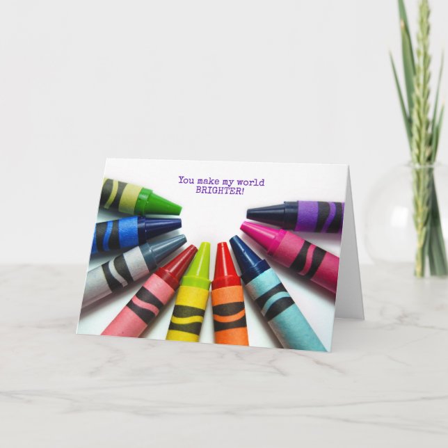 farbenfroher Kreuz halben Kreis danke Karte (Vorderseite)