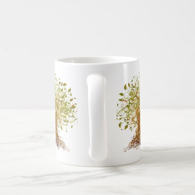 Farbenfroher moderner Baum 13 Tasse (Henkel)