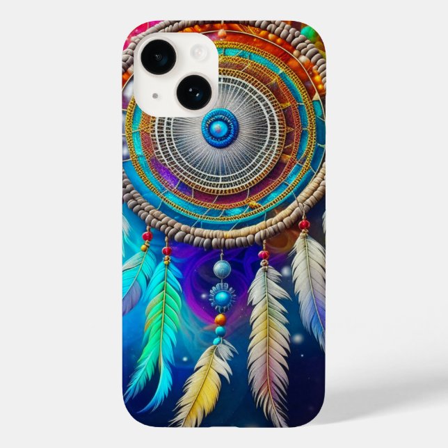 Farbenfroher Mystical Dreamcatcher Case-Mate iPhone Hülle (Rückseite)