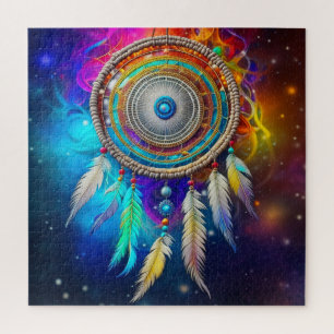 Farbenfroher Mystical Dreamcatcher Puzzle