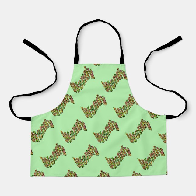 Farbenfroher Name, Schürze (Vorderseite)