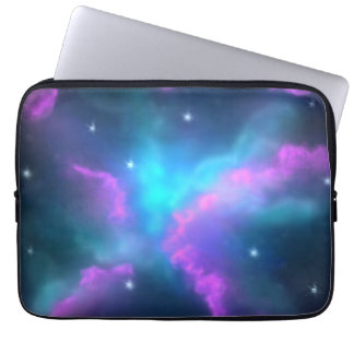 Farbenfroher Nebelwolkenhintergrund Laptopschutzhülle