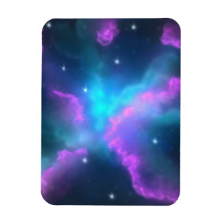Farbenfroher Nebelwolkenhintergrund Magnet