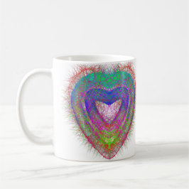 Farbenfroher Neon Graffiti-Schaumstoffdesign Kaffeetasse