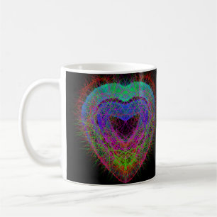 Farbenfroher Neon Graffiti-Schaumstoffdesign Kaffeetasse