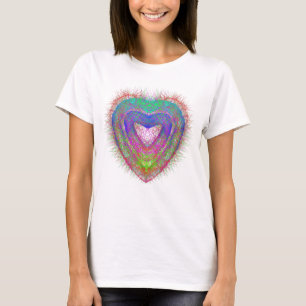 Farbenfroher Neon Graffiti-Schaumstoffdesign T-Shirt