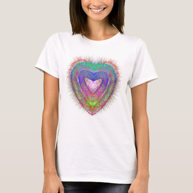 Farbenfroher Neon Graffiti-Schaumstoffdesign T-Shirt (Vorderseite)