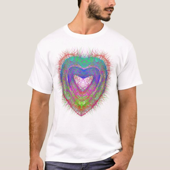 Farbenfroher Neon Graffiti-Schaumstoffdesign T-Shirt (Vorderseite)