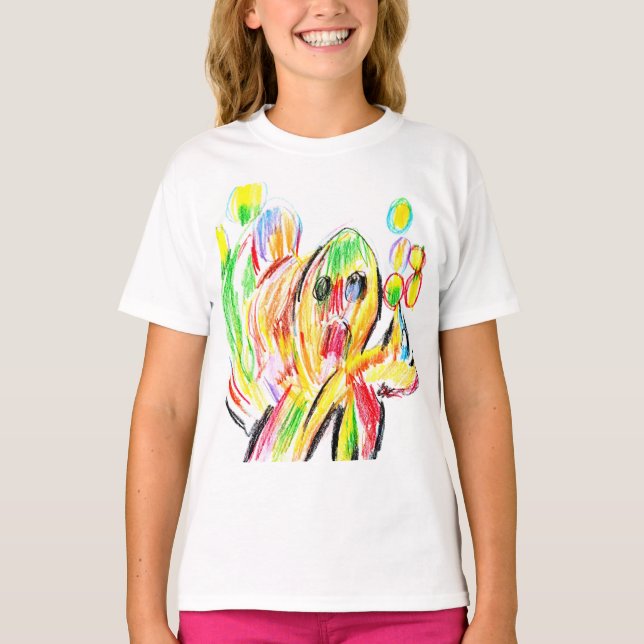 Farbenfroher Oktopus  T-Shirt (Vorderseite)
