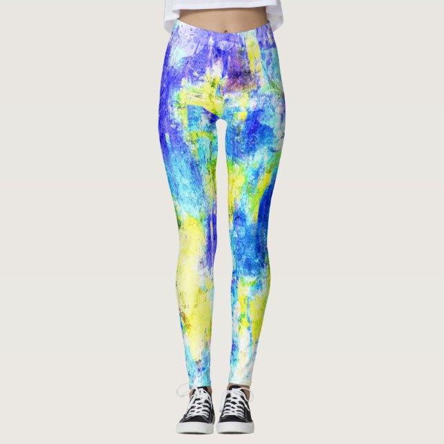 Farbenfroher Paint Spritzer #11 Leggings (Vorderseite)