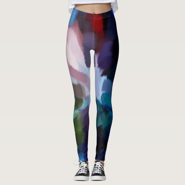 Farbenfroher Paint Spritzer #19 Leggings (Vorderseite)