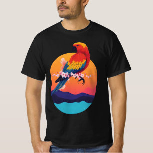 Farbenfroher Papagei - Design für tropische Vögel T-Shirt