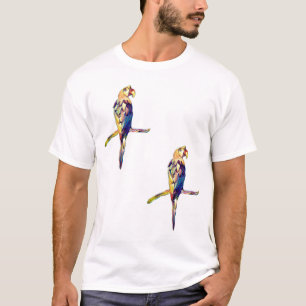 Farbenfroher Papagei-T-Shirt T-Shirt