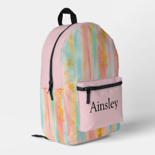Farbenfroher personalisierter Rucksack, Kinder süß Bedruckter Rucksack