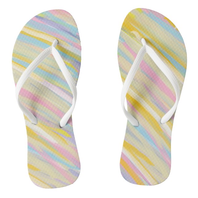 Farbenfroher Pinselstrich Flip Flops (Fußbett)