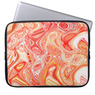 Farbenfroher psychedelischer Hintergrund aus verwo Laptopschutzhülle