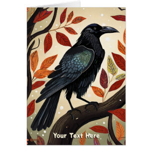 Farbenfroher Raven in einem Baum