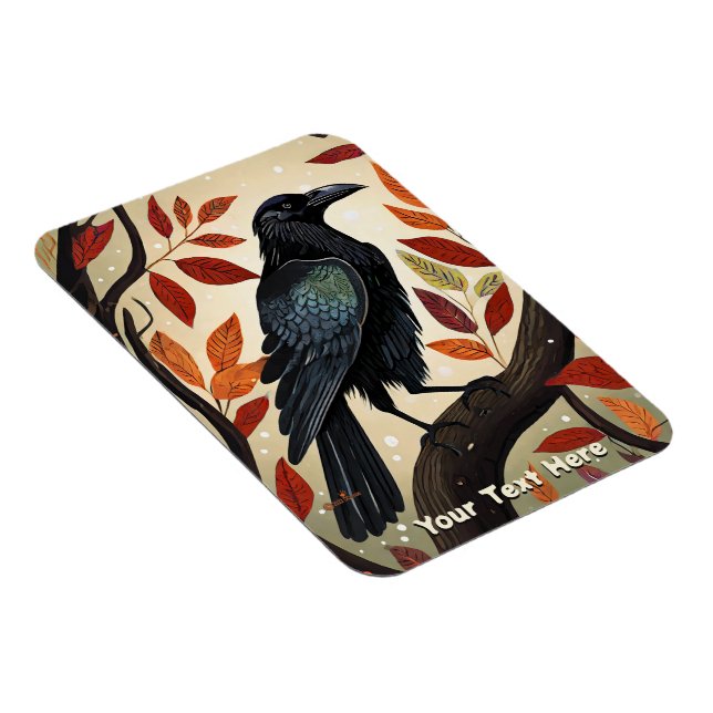 Farbenfroher Raven in einem Baum Magnet (Rechte Seite)