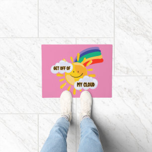 Farbenfroher Regenbogen aus meiner Cloud Fußmatte