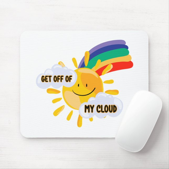 Farbenfroher Regenbogen aus meiner Cloud Mousepad (Mit Mouse)
