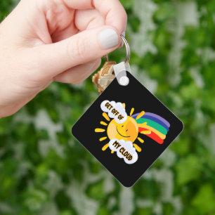 Farbenfroher Regenbogen aus meiner Cloud Schlüsselanhänger