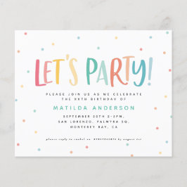 Farbenfroher Regenbogen lasse Party zum Geburtstag