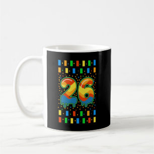 Farbenfroher Regenbogen-Tropfen Nummer 26 Kaffeetasse