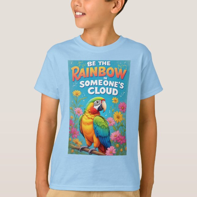 Farbenfroher Regenbogenpapagei T-Shirt (Vorderseite)