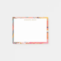 Farbenfroher Retro-Marmor-Wirbel personalisierter