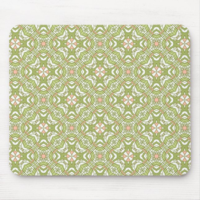 Farbenfroher Retro-Musterhintergrund 2 Mousepad (Vorne)