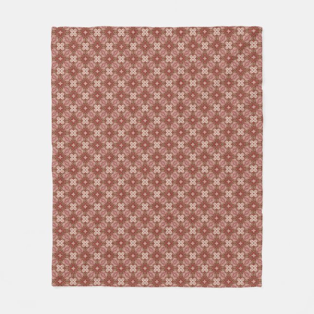 Farbenfroher Retro-Musterhintergrund 4 Fleecedecke (Vorderseite)