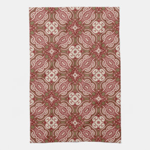 Farbenfroher Retro-Musterhintergrund 4 Handtuch