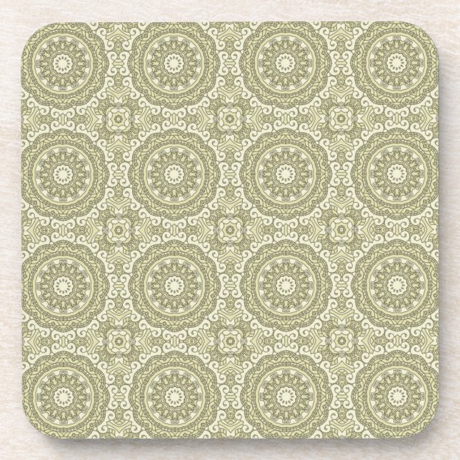 Farbenfroher Retro-Musterhintergrund 6 Untersetzer (Vorderseite)