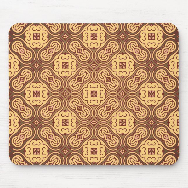 Farbenfroher Retro-Musterhintergrund Mousepad (Vorne)