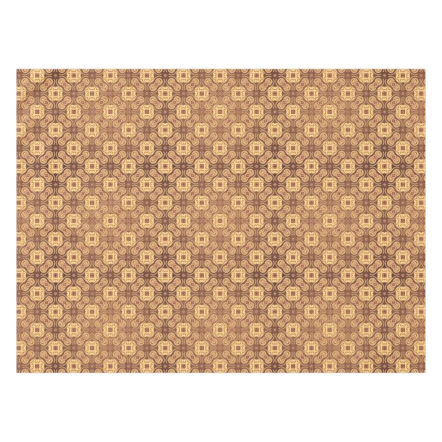 Farbenfroher Retro-Musterhintergrund Tischdecke (Vorderseite (Horizontal))