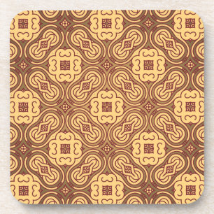Farbenfroher Retro-Musterhintergrund Untersetzer
