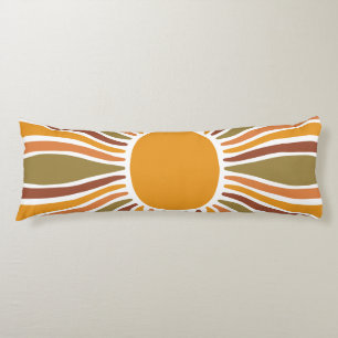 Farbenfroher Retro Vintage Sonnenaufgang  Seitenschläferkissen