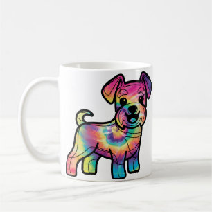 Farbenfroher Schnauzer: Gefärbte Krawatte Delight Kaffeetasse