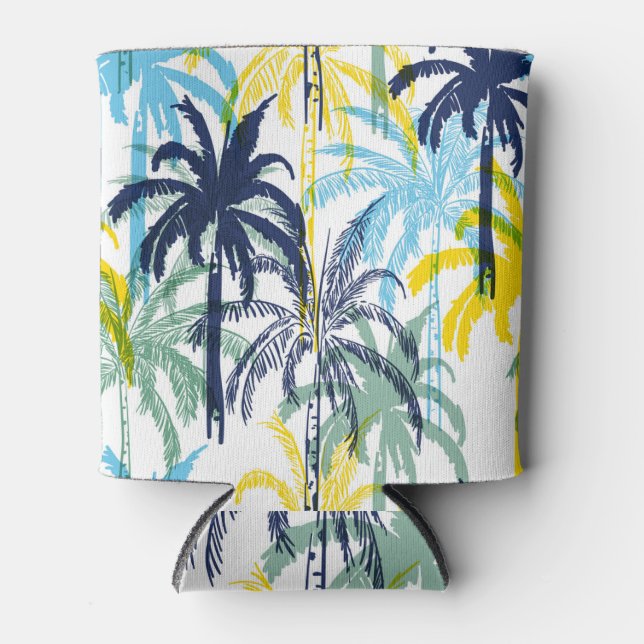 farbenfroher Sommer Dosenkühler (Vorderseite)