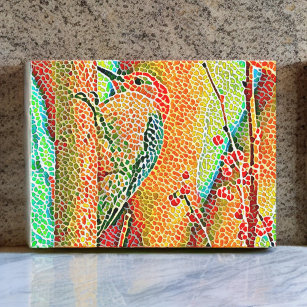 Farbenfroher Specker in Baummosaik der Imitate Postkarte