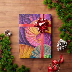 Farbenfroher Spiral-Hintergrund mit lebendiger Ene Geschenkpapier